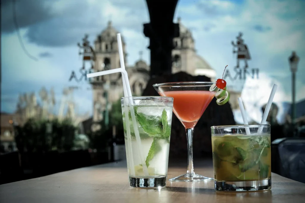 Inka Grill Restaurant drink in cusco