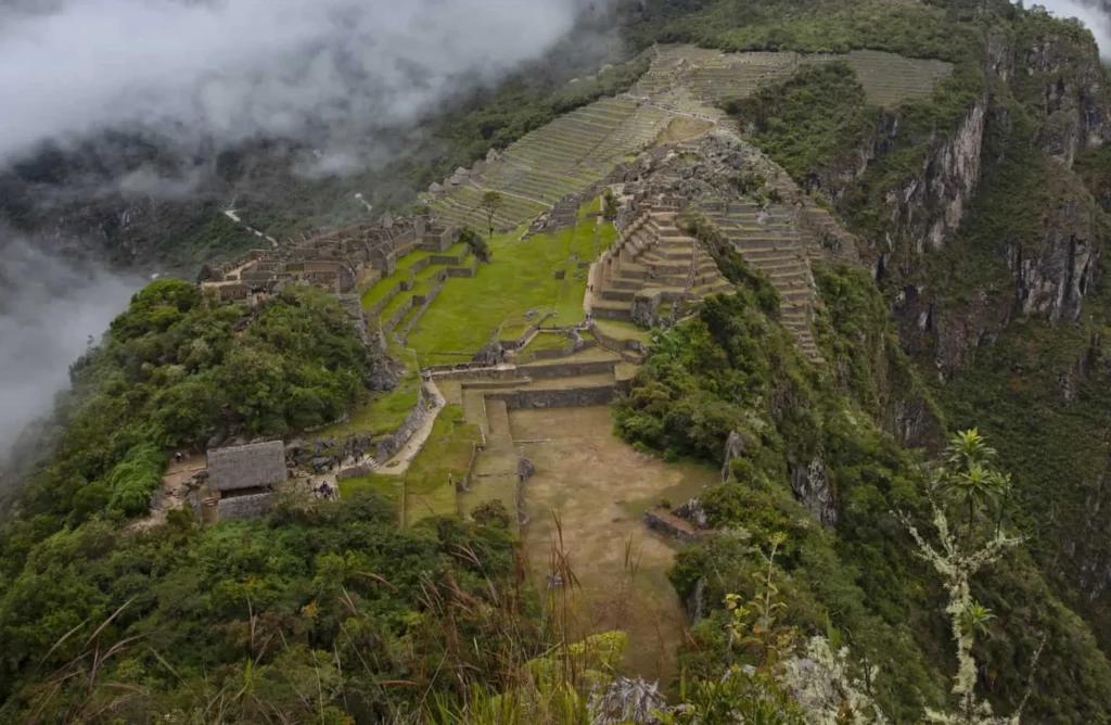 view from Huchuypicchu Mountain - Machupicchu