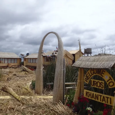 aurochs town in lake tititcaca